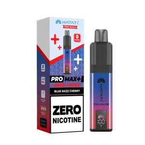Blue Razz Cherry Hayati Pro Max Plus 6000 Prefilled Pod Kit Zero Nicotine